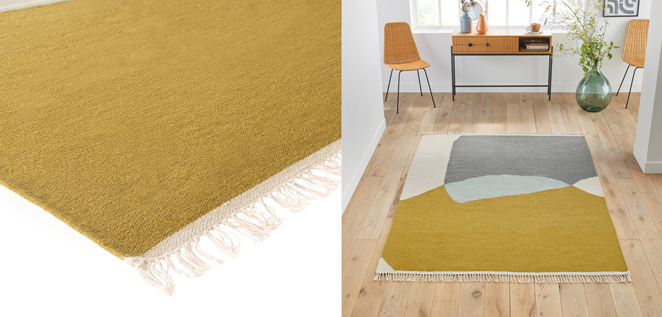 Ковер Сarpet with Fringe шерсть и хлопок Ковер Сarpet with Fringe шерсть и хлопок - Loft-Concept в Липецке
