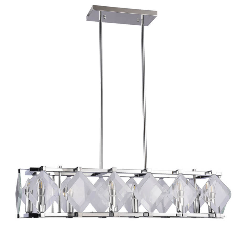 Люстра Glass Rhombus Lighting Хром Люстра Glass Rhombus Lighting Хром в Липецке | Loft Concept