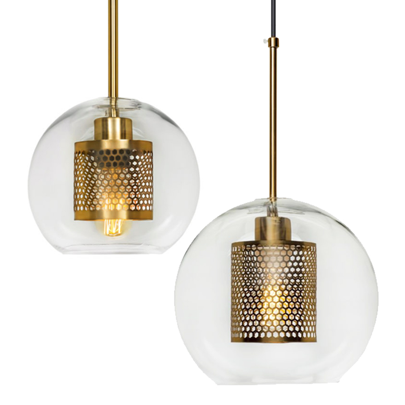 Perforated Vessel Pendant Lamp Gold Ball Золотой Прозрачное Стекло Perforated Vessel Pendant Lamp Gold Ball Золотой Прозрачное Стекло в Липецке | Loft Concept