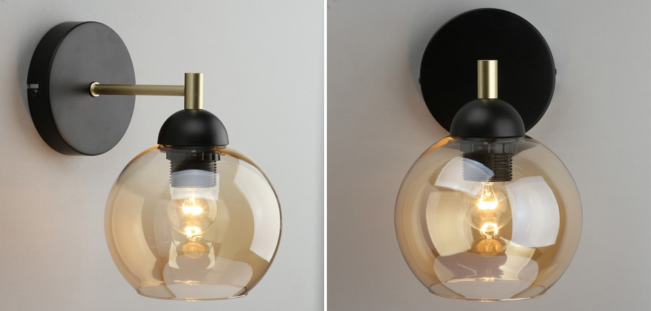 Бра c дымчатым стеклом Smoky Sphere Бра c дымчатым стеклом Smoky Sphere - Loft-Concept в Липецке