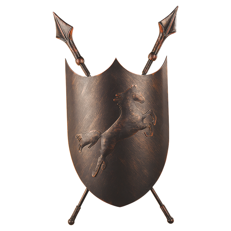 Бра Shield Horse Sconce Коричневый винтаж Бра Shield Horse Sconce Коричневый винтаж в Липецке | Loft Concept
