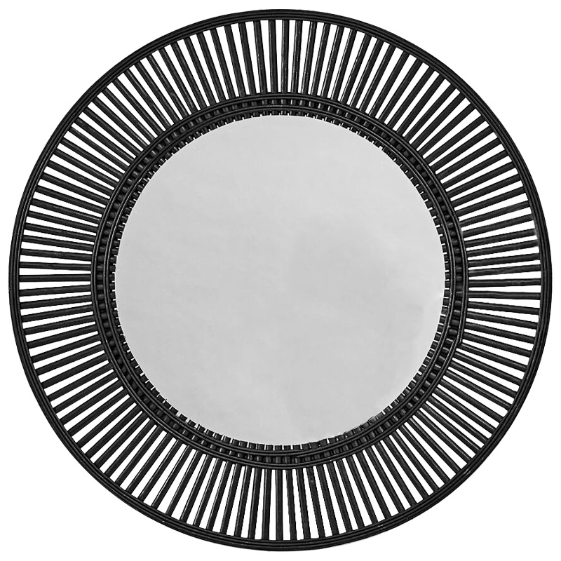 Зеркало Mario Round Mirror Черный Зеркало Mario Round Mirror Черный в Липецке | Loft Concept