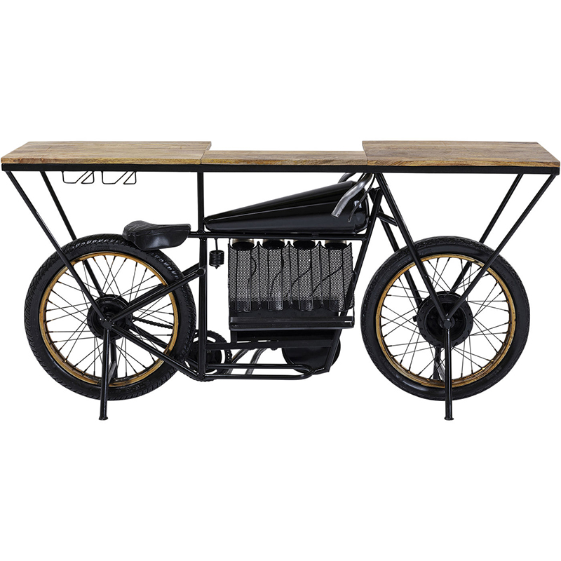 Консоль Motorbike Черный Древесина Консоль Motorbike Черный Древесина в Липецке | Loft Concept