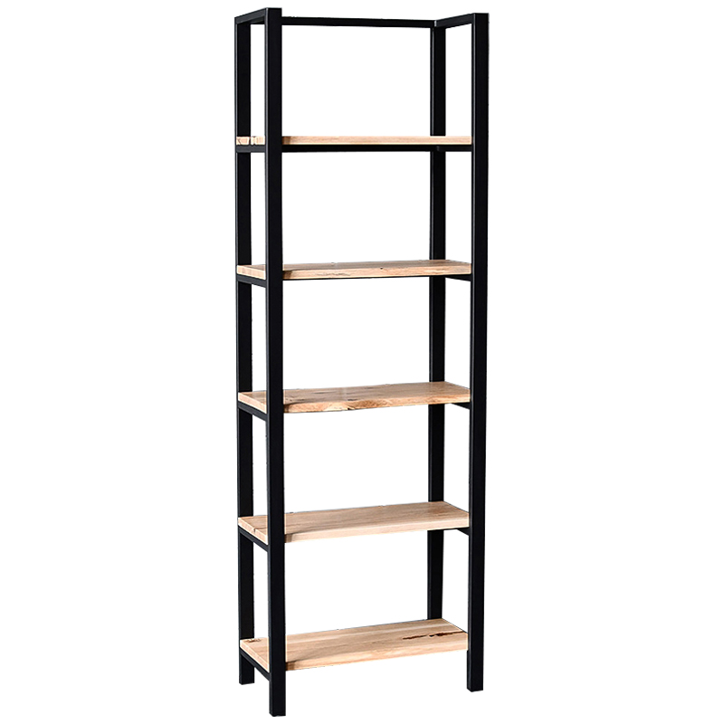 Стеллаж Holt Industrial Metal Rust Rack Древесина Черный Стеллаж Holt Industrial Metal Rust Rack Древесина Черный в Липецке | Loft Concept