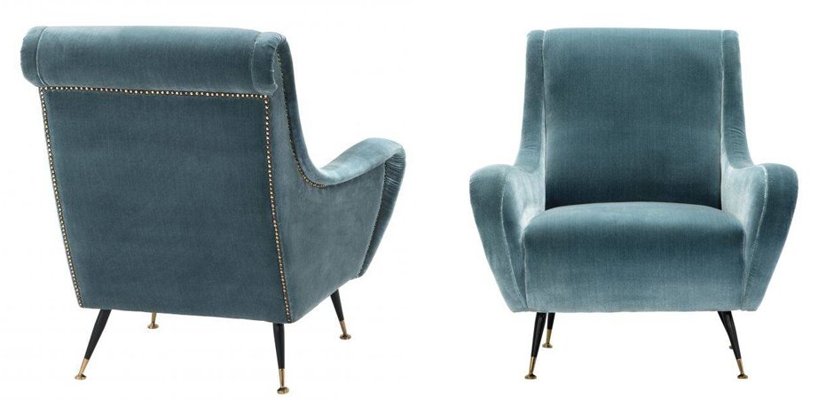 Кресло для гостиной Giardino Chair turquoise бирюзовый вельвет Кресло для гостиной Giardino Chair turquoise бирюзовый вельвет - Loft-Concept в Липецке