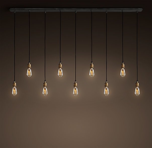 Подвесной светильник Loft Industrial Mono 9 Черный Подвесной светильник Loft Industrial Mono 9 Черный в Липецке | Loft Concept