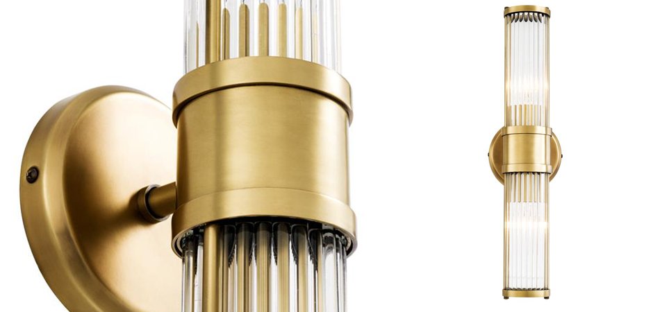 Бра Wall Lamp Claridges Double Brass Бра Wall Lamp Claridges Double Brass - Loft-Concept в Липецке