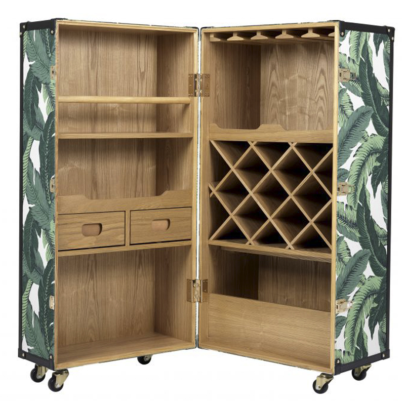 Винный шкаф Eichholtz Wine Cabinet Martini Bianco Tropical Белый Зеленый Древесина Золотой Винный шкаф Eichholtz Wine Cabinet Martini Bianco Tropical Белый Зеленый Древесина Золотой в Липецке | Loft Concept
