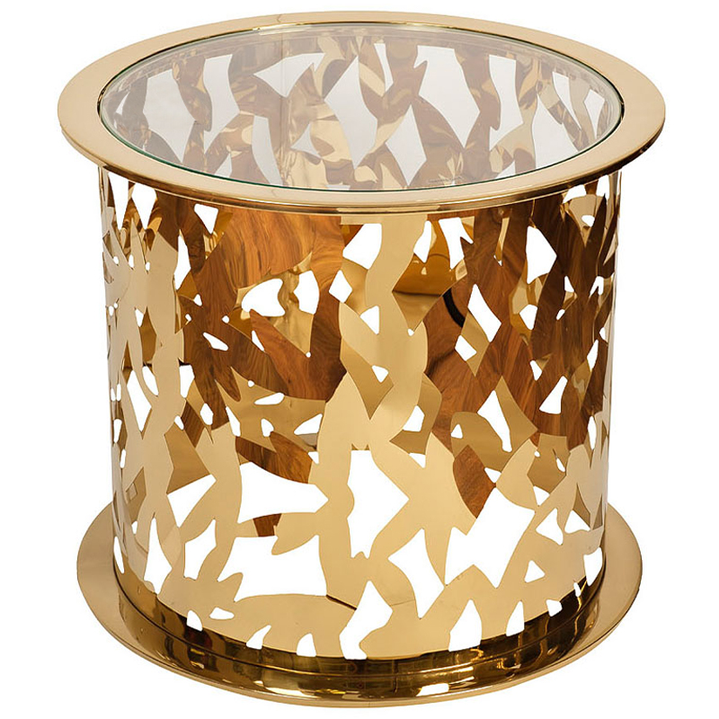 Приставной стол Dorieno Side Table Золотой Приставной стол Dorieno Side Table Золотой в Липецке | Loft Concept