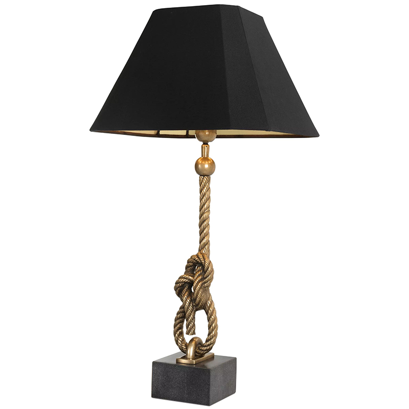 Настольная лампа Eichholtz Table Lamp Miles Черный Винтажная латунь Настольная лампа Eichholtz Table Lamp Miles Черный Винтажная латунь в Липецке | Loft Concept