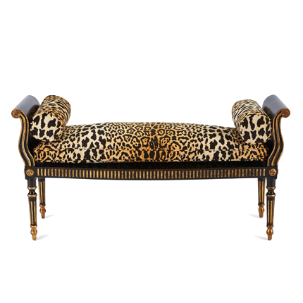 Оттоманка Attina Leopard Bench Мульти Оттоманка Attina Leopard Bench Мульти в Липецке | Loft Concept