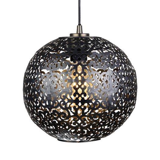 Подвесной светильник Oriental patterns Pendant Black Черный Подвесной светильник Oriental patterns Pendant Black Черный в Липецке | Loft Concept