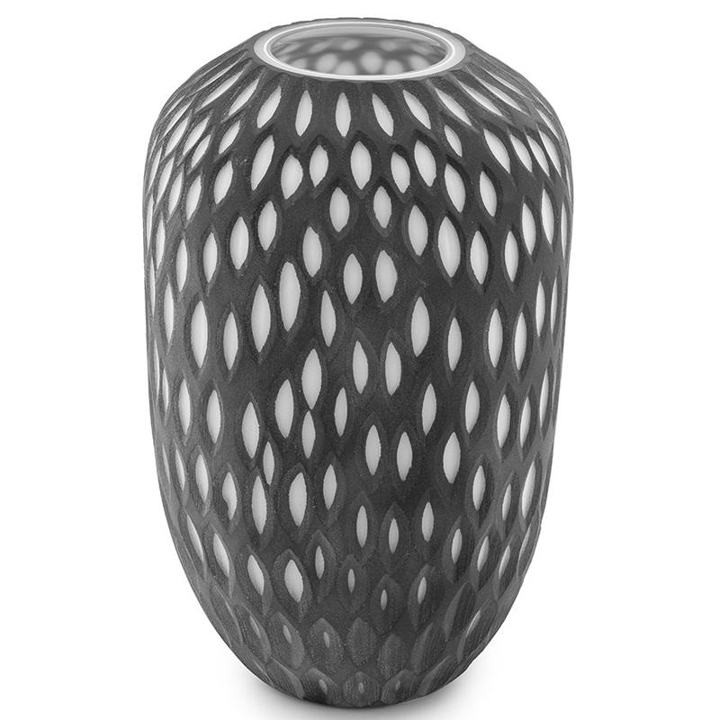 Ваза VASE POIS SM Черно-белый Ваза VASE POIS SM Черно-белый в Липецке | Loft Concept