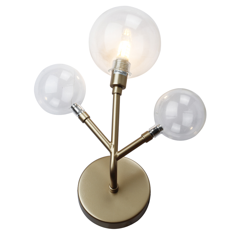 Бра Berries Trio Sconce gold Винтажное Светлое Золото Прозрачный Бра Berries Trio Sconce gold Винтажное Светлое Золото Прозрачный в Липецке | Loft Concept