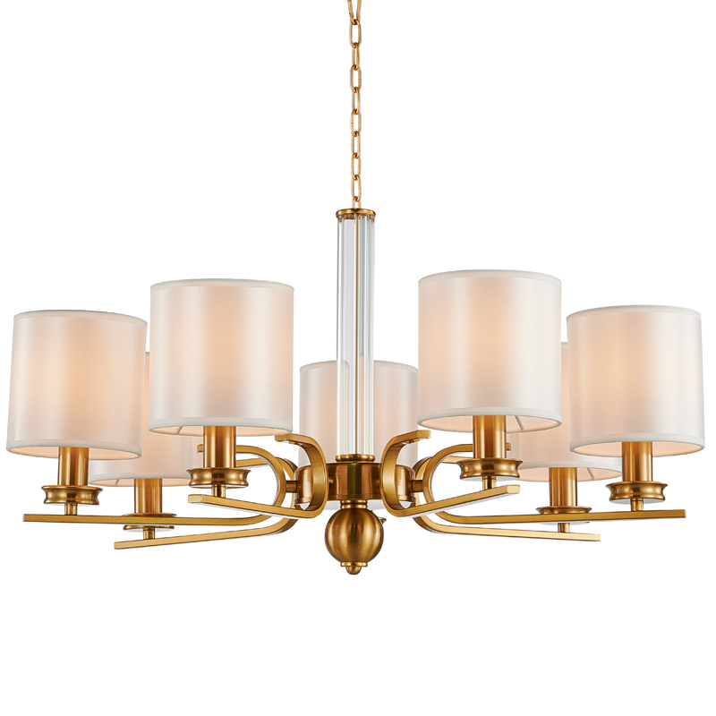 Люстра Armel Chandelier 70 Бронза Прозрачный Белый Люстра Armel Chandelier 70 Бронза Прозрачный Белый в Липецке | Loft Concept