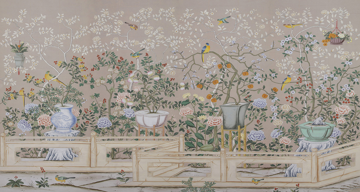 Обои ручная роспись Temple Newsam Almost Mauve - фото