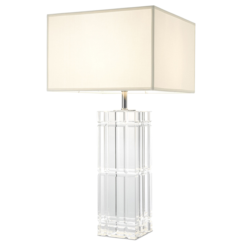 Настольная лампа Eichholtz Table Lamp Universal Прозрачный Белый Никель Настольная лампа Eichholtz Table Lamp Universal Прозрачный Белый Никель в Липецке | Loft Concept
