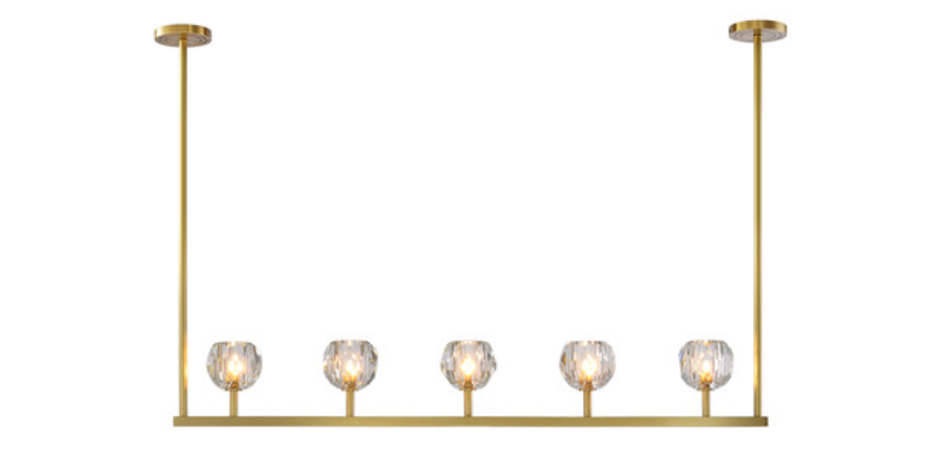 Люстра RH Boule De Cristal Linear Chandelier 5 Люстра RH Boule De Cristal Linear Chandelier 5 - Loft-Concept в Липецке