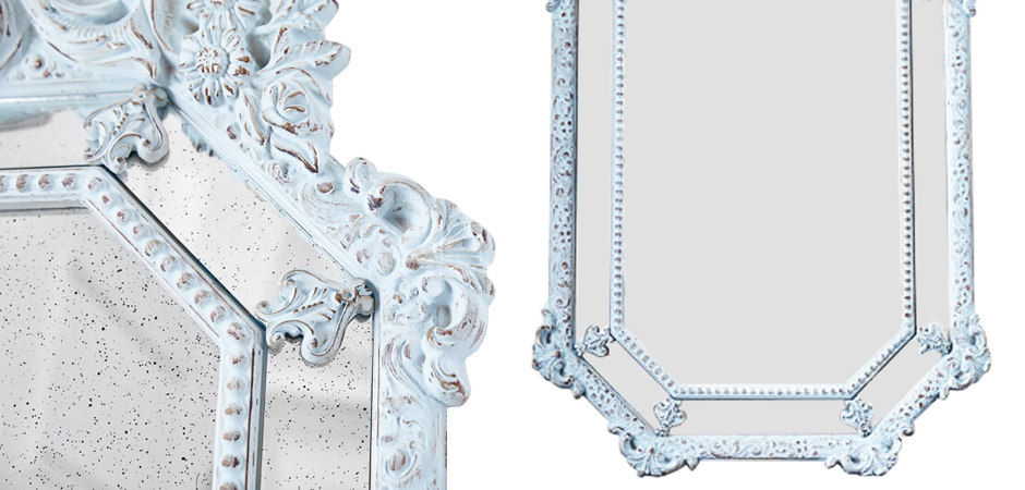 Зеркало Keppel Mirror Pastel Blue Зеркало Keppel Mirror Pastel Blue - Loft-Concept в Липецке