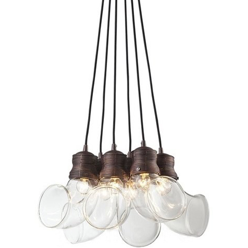 Светильник Glass Horn Pendant 6 Коричневый Светильник Glass Horn Pendant 6 Коричневый в Липецке | Loft Concept