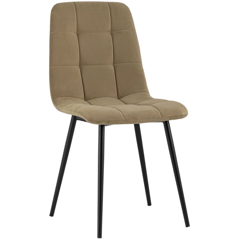 Стул NANCY S-2 Chair Коричневый Велюр Коричневый Черный Стул NANCY S-2 Chair Коричневый Велюр Коричневый Черный в Липецке | Loft Concept
