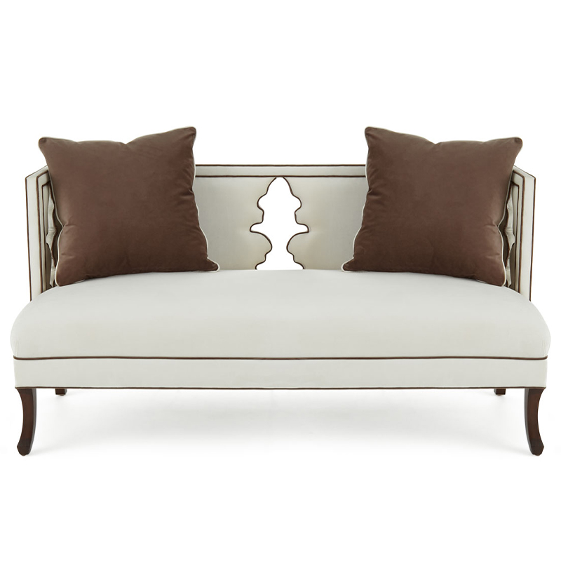 Диван Sonny Sofa Молочный Коричневый Диван Sonny Sofa Молочный Коричневый в Липецке | Loft Concept