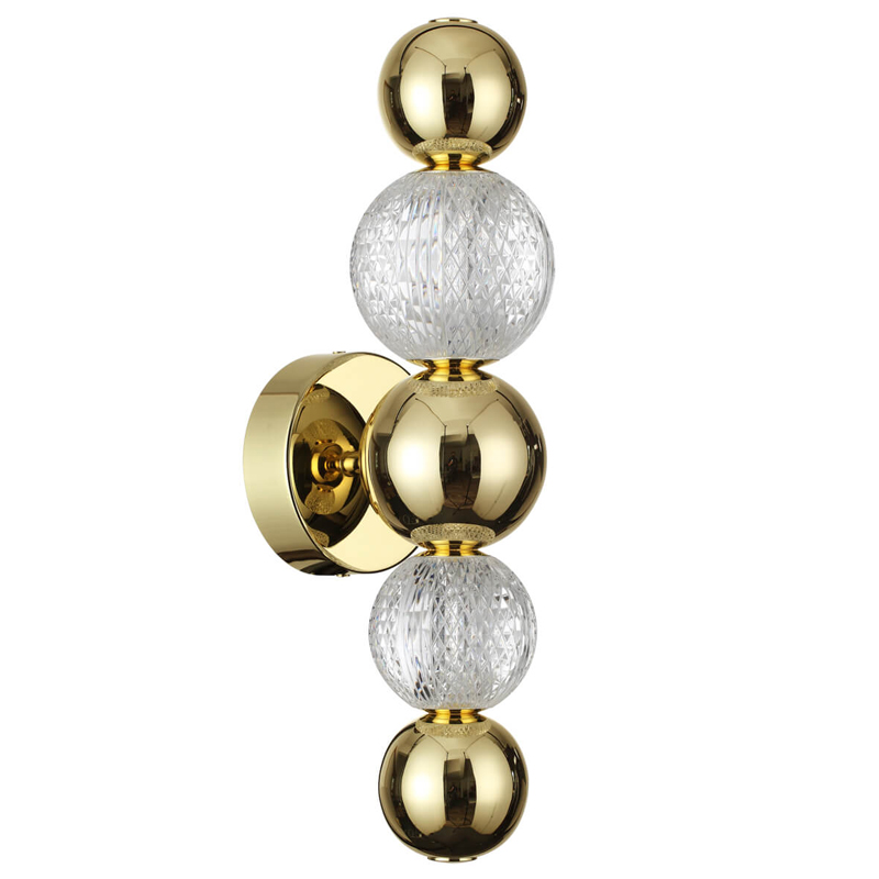 Светодиодное бра Crystal Globule Золото Золотой Прозрачный Светодиодное бра Crystal Globule Золото Золотой Прозрачный в Липецке | Loft Concept