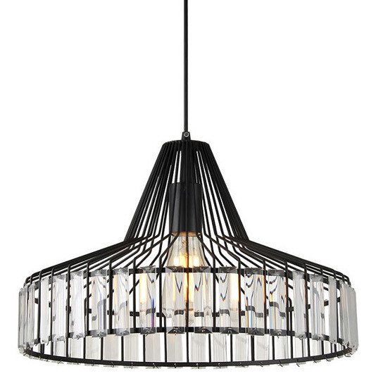 Подвесной светильник Glass Plate Pendant Sertop Черный Подвесной светильник Glass Plate Pendant Sertop Черный в Липецке | Loft Concept