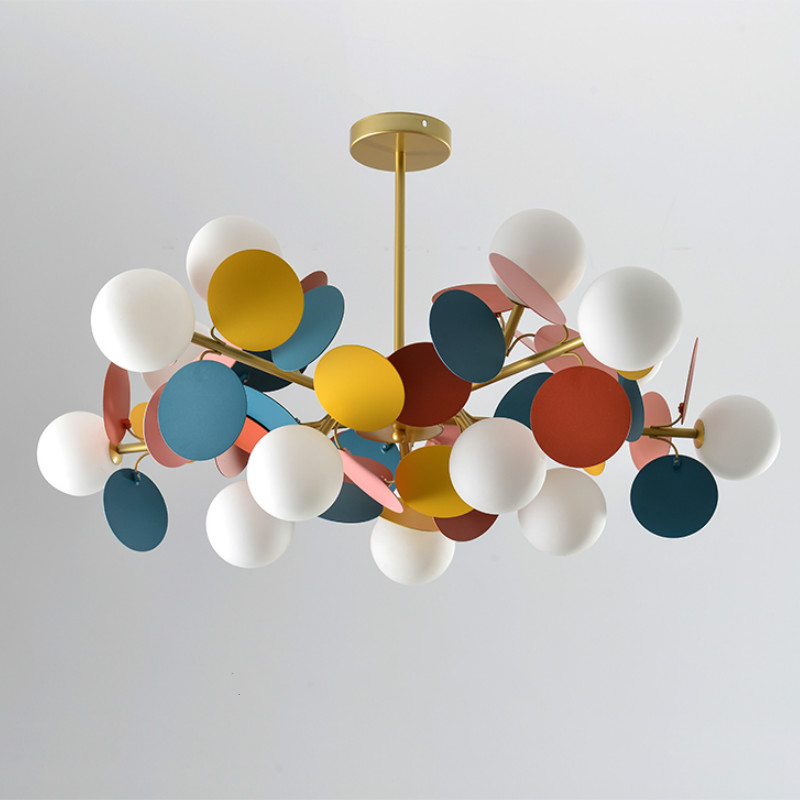 Люстра MATISSE Chandelier multicolor Золотой Белый Мульти Люстра MATISSE Chandelier multicolor Золотой Белый Мульти в Липецке | Loft Concept