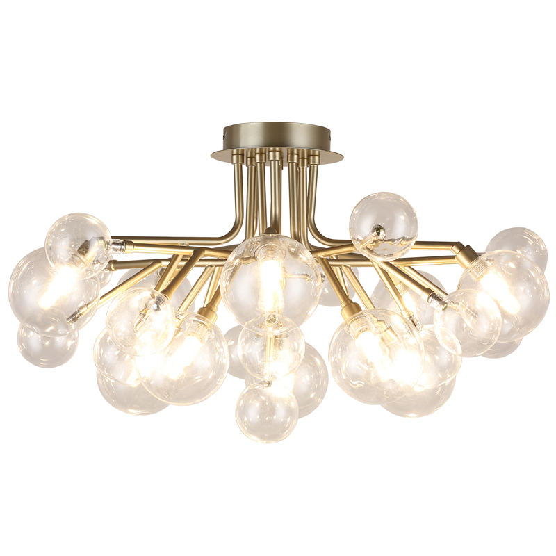 Люстра Berries Chandelier Flower clear 10 Винтажное Светлое Золото Прозрачный Люстра Berries Chandelier Flower clear 10 Винтажное Светлое Золото Прозрачный в Липецке | Loft Concept