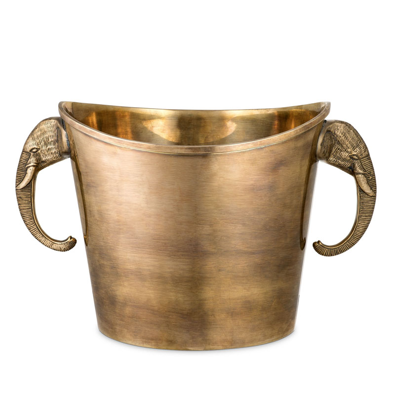 Ведерко для льда Eichholtz WINE COOLER MAHARAJA brass Винтажная латунь Ведерко для льда Eichholtz WINE COOLER MAHARAJA brass Винтажная латунь в Липецке | Loft Concept