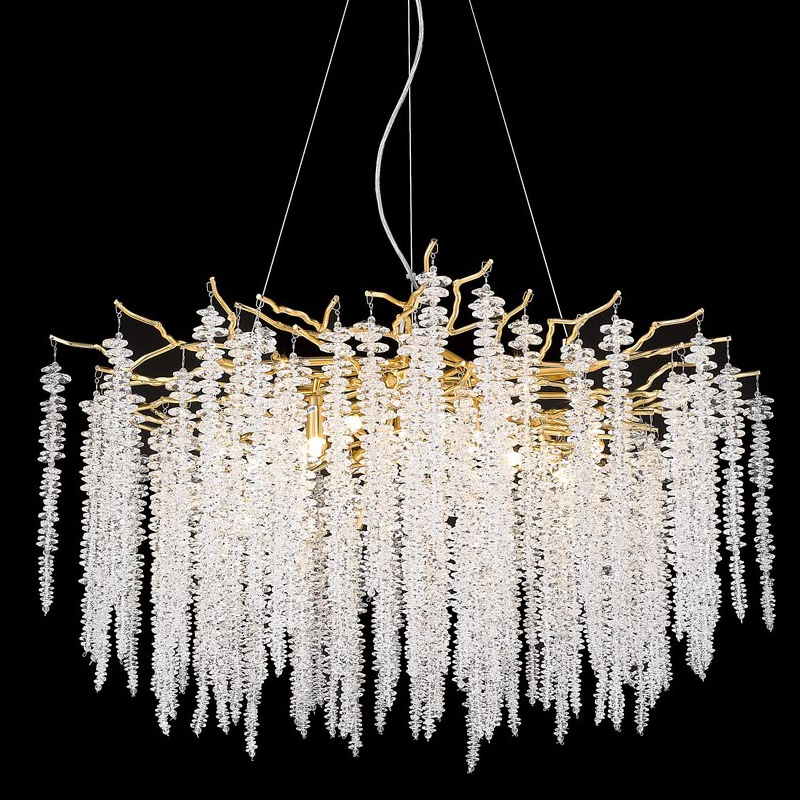 Люстра Diana Rain Gold Золотой Люстра Diana Rain Gold Золотой в Липецке | Loft Concept