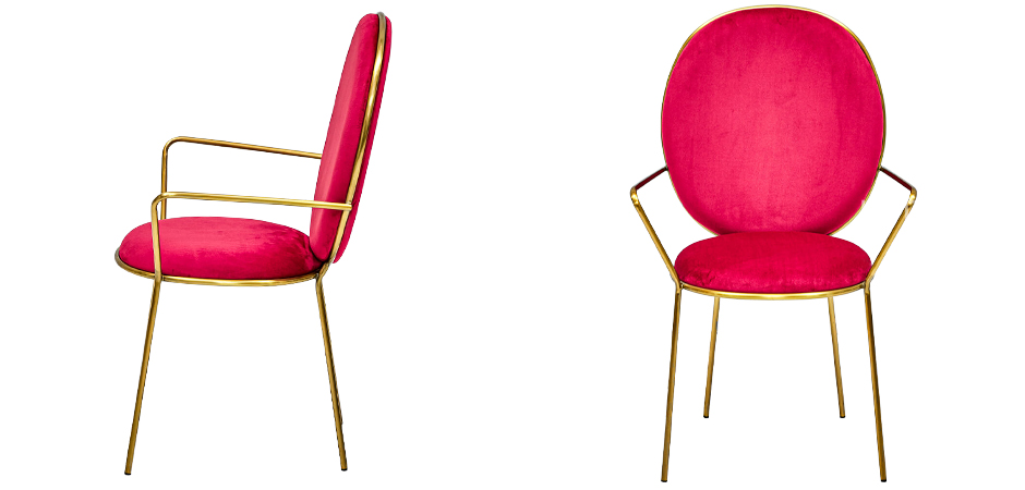 Стул с подлокотниками STAY Chair Fuchsia Стул с подлокотниками STAY Chair Fuchsia - Loft-Concept в Липецке