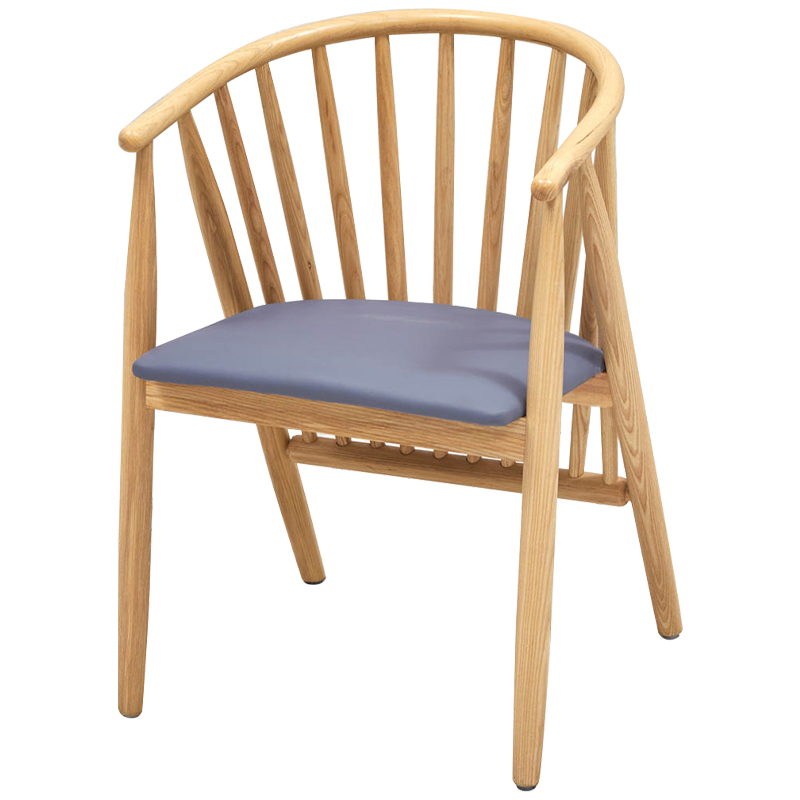 Дизайнерский стул деревянный Marco Wood Chair Древесина Серо-голубой Дизайнерский стул деревянный Marco Wood Chair Древесина Серо-голубой в Липецке | Loft Concept
