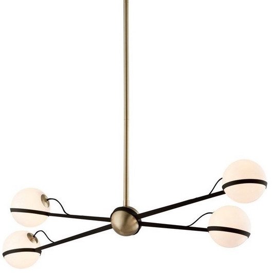 Люстра Troy Lighting Ace Linear Pendant Коричневый Молочный Люстра Troy Lighting Ace Linear Pendant Коричневый Молочный в Липецке | Loft Concept