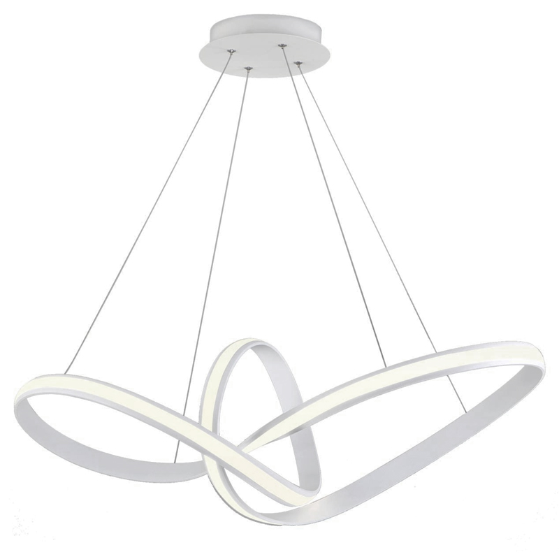 Люстра Mobius Strip White Chandelier Белый Люстра Mobius Strip White Chandelier Белый в Липецке | Loft Concept