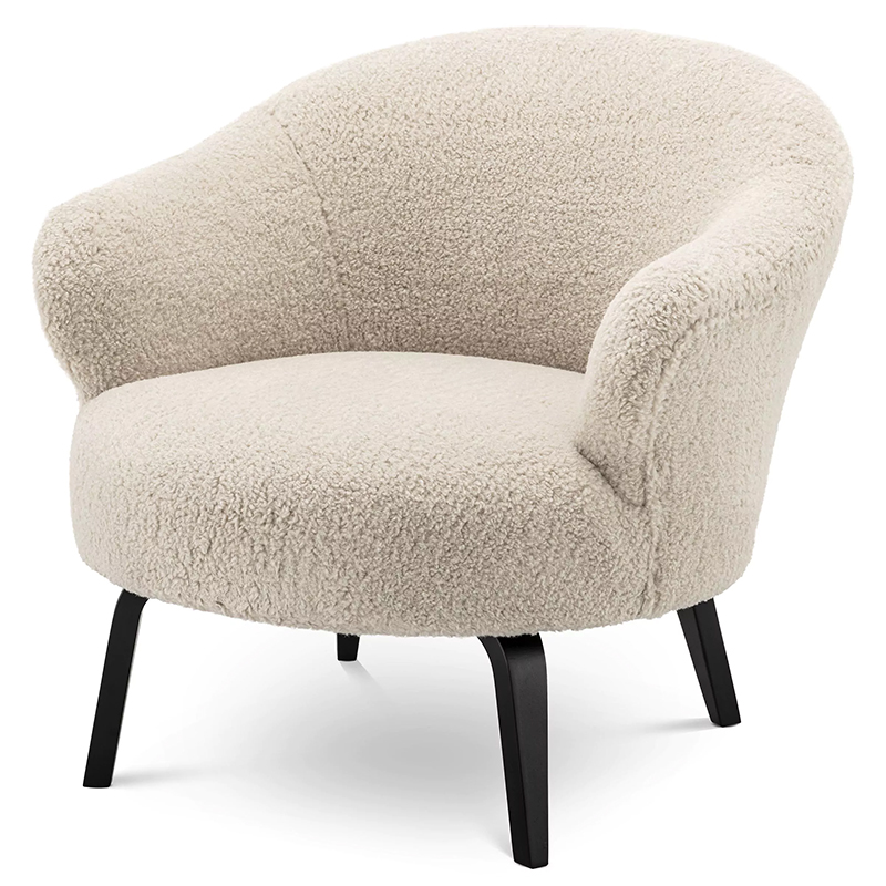 Кресло Eichholtz Chair Moretti Бежевый Черный Бежевый Черный Кресло Eichholtz Chair Moretti Бежевый Черный Бежевый Черный в Липецке | Loft Concept