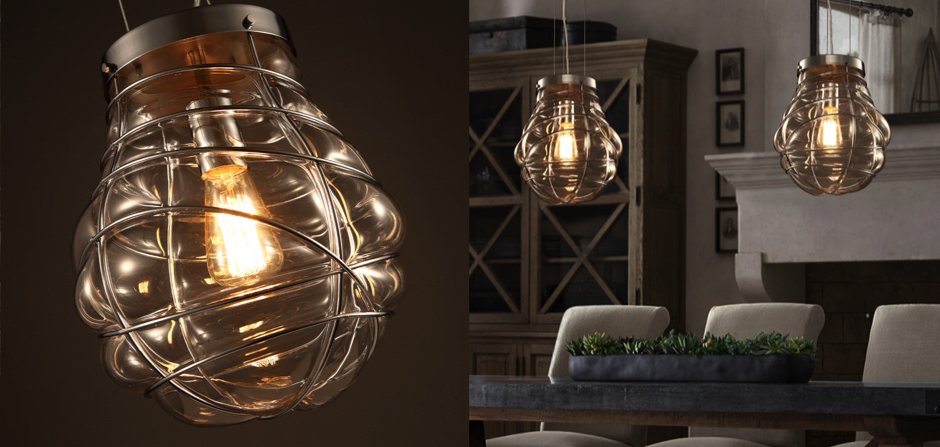Подвесной светильник Steampunk Glass Shape Подвесной светильник Steampunk Glass Shape - Loft-Concept в Липецке
