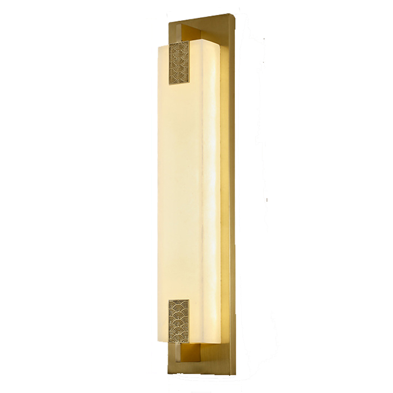 Накладной Настенный светильник Арт-Деко натуральный мрамор Art-Deco Wall Lamp Латунь Накладной Настенный светильник Арт-Деко натуральный мрамор Art-Deco Wall Lamp Латунь в Липецке | Loft Concept