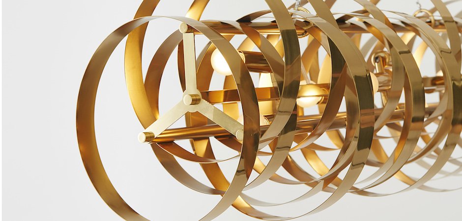 Люстра Brass Belts Chandelier Люстра Brass Belts Chandelier - Loft-Concept в Липецке