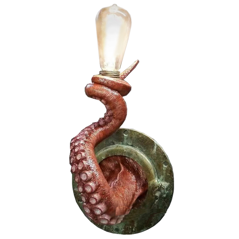 Бра Красный Осьминог Wall Lamp Red Octopus Красный Зеленый Бра Красный Осьминог Wall Lamp Red Octopus Красный Зеленый в Липецке | Loft Concept