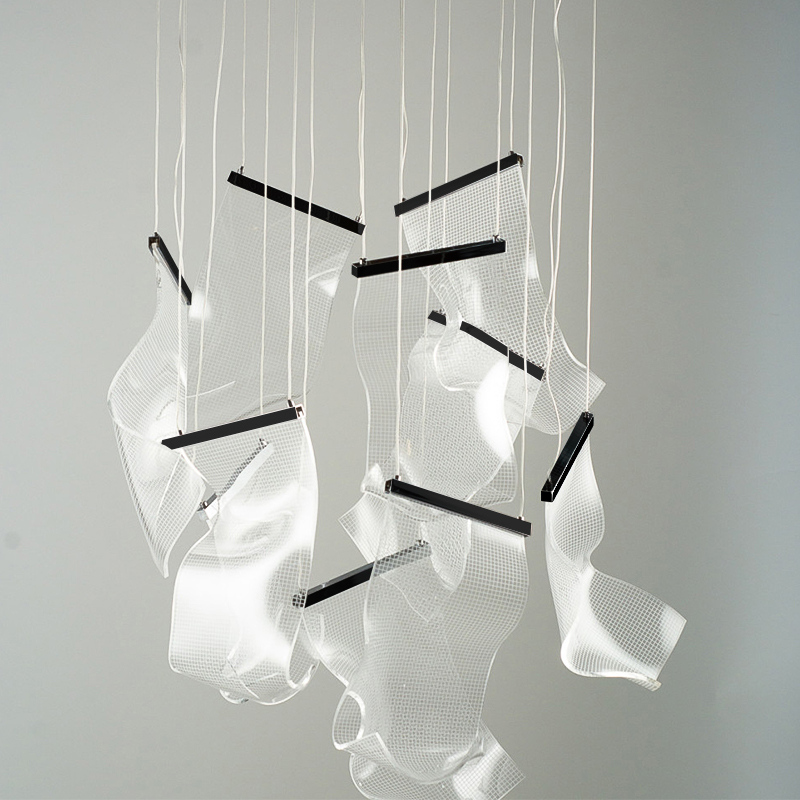 Люстра Gweilo 10 Chandelier Прозрачный Черный Люстра Gweilo 10 Chandelier Прозрачный Черный в Липецке | Loft Concept