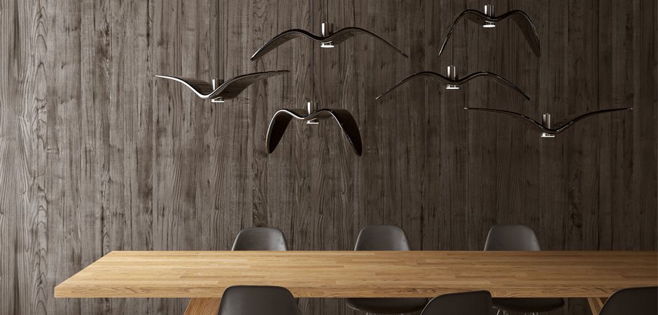 Подвесной светильник Brokis Night Birds black Подвесной светильник Brokis Night Birds black - Loft-Concept в Липецке