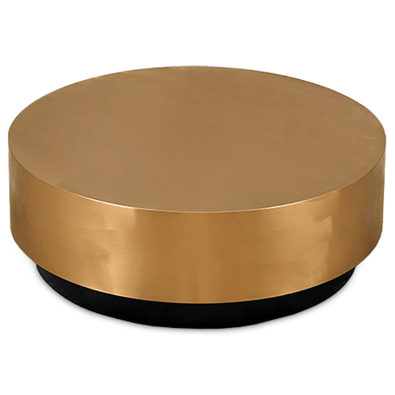 Кофейный столик Gold Washer Coffee Table Золотой Черный Кофейный столик Gold Washer Coffee Table Золотой Черный в Липецке | Loft Concept
