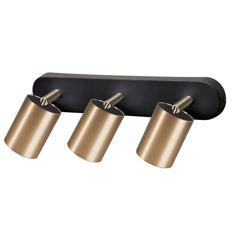 Бра Celis Spot Wall Lamp Trio brass Черный Латунь Бра Celis Spot Wall Lamp Trio brass Черный Латунь в Липецке | Loft Concept