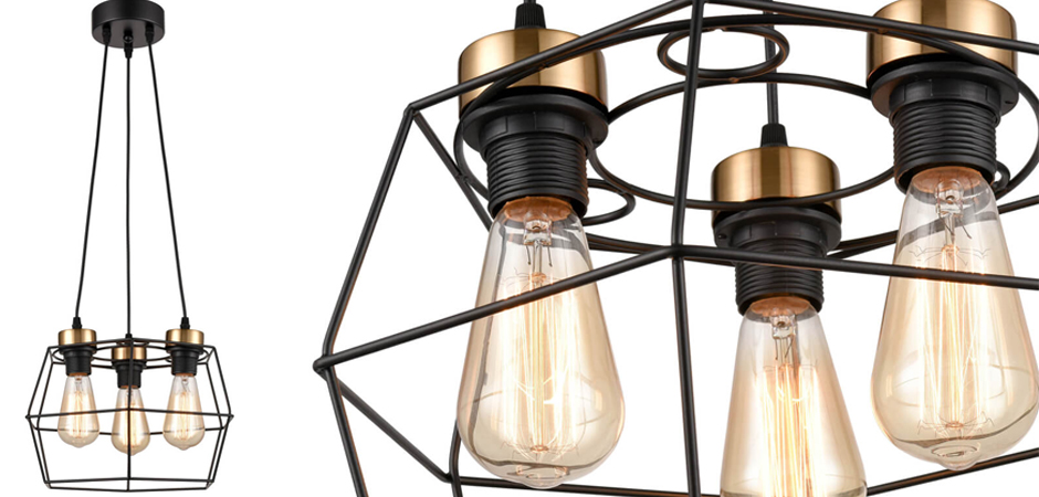 Люстра Loft Wire Cage Black lamp 3 Люстра Loft Wire Cage Black lamp 3 - Loft-Concept в Липецке