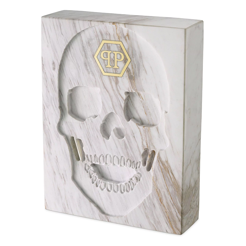 Статуэтка Philipp Plein Marble Skull book Белый Мрамор Bianco Статуэтка Philipp Plein Marble Skull book Белый Мрамор Bianco в Липецке | Loft Concept
