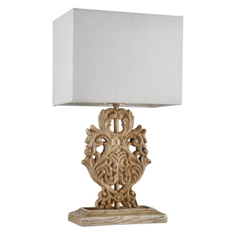 Настольная лампа Agueta Light Table Lamp Белый Бежевый Настольная лампа Agueta Light Table Lamp Белый Бежевый в Липецке | Loft Concept