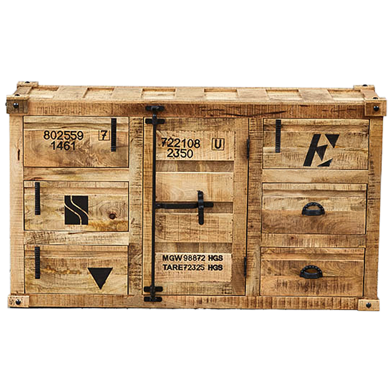 Комод деревянный в стиле Лофт Wooden Loft Box Commode Древесина Комод деревянный в стиле Лофт Wooden Loft Box Commode Древесина в Липецке | Loft Concept