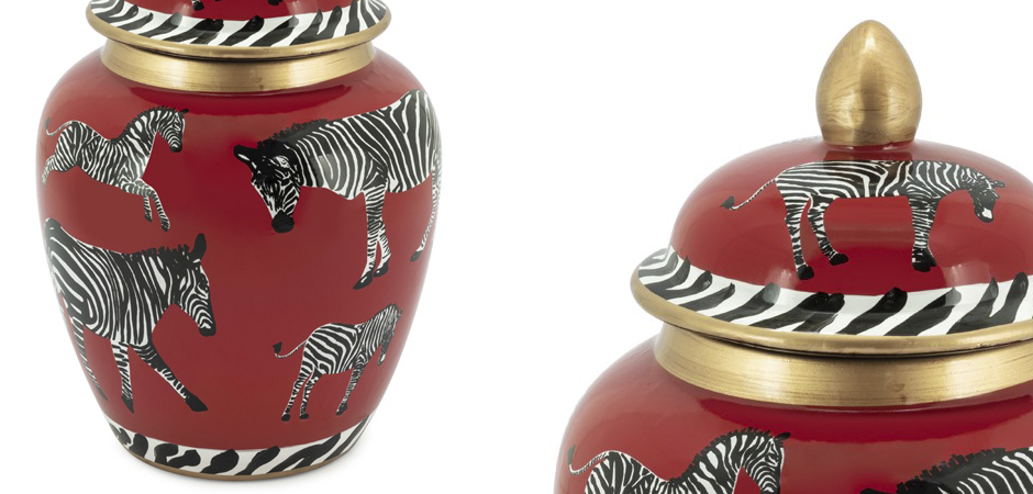 Ваза с крышкой VASE ZEBER URN - фото №1